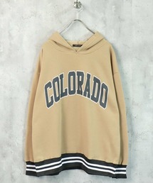 SHISKY（シスキー）の「選べる18カラー裏起毛ラインリブセミビッグパーカー（パーカー・メンズ）」