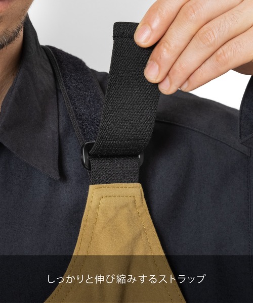 241 twoforone(トゥーフォーワン)の「241 twoforone/トゥーフォーワン 無地 ワンポイントロゴ刺繍 ワークベスト MB1154(ベスト・メンズ・ブラック/ベージュ系・FREE)」の8枚目の写真