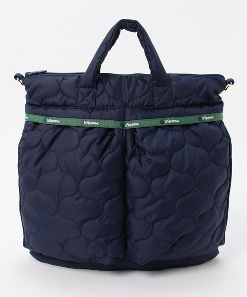LeSportsac（レスポートサック）の「HELMET BAG ネイビーキルト