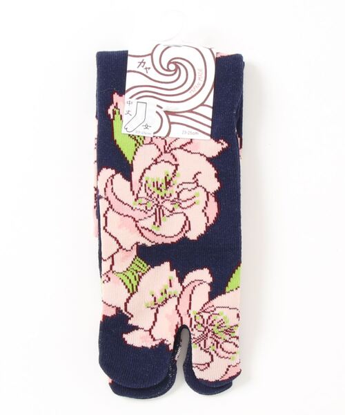 カヤ(カヤ)の「【カヤ】足袋型くつ下23~25cm 桃の花(ソックス/靴下・レディース・その他10/ピンク系その他・FREE)」の3枚目の写真