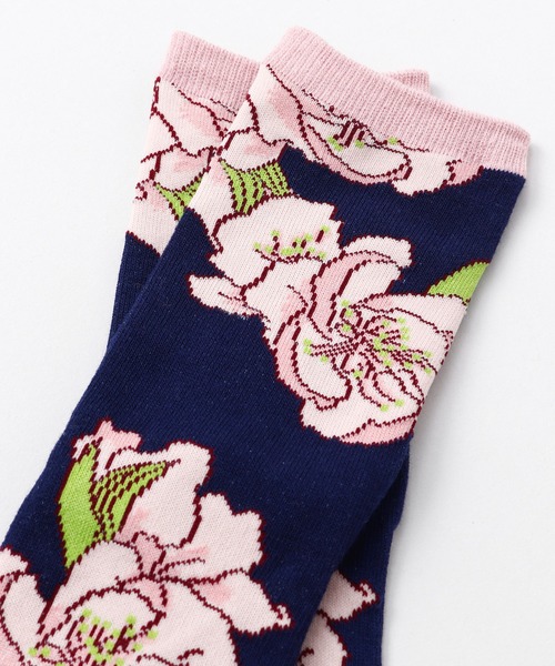 カヤ(カヤ)の「【カヤ】足袋型くつ下23~25cm 桃の花(ソックス/靴下・レディース・その他10/ピンク系その他・FREE)」の4枚目の写真