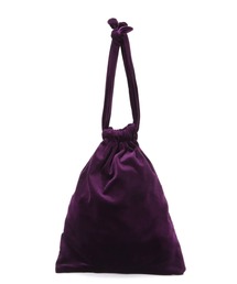 【セレクト】ベルベットキンチャクバッグ