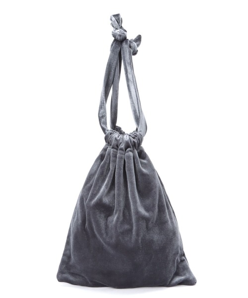 A part by（アパートバイ）の「【セレクト】ベルベットキンチャクバッグ（ハンドバッグ・レディース・シルバー/パープル・FREE）」の2枚目の写真