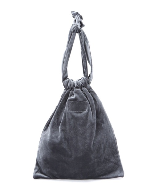 A part by（アパートバイ）の「【セレクト】ベルベットキンチャクバッグ（ハンドバッグ・レディース・シルバー/パープル・FREE）」の3枚目の写真