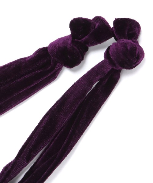 A part by（アパートバイ）の「【セレクト】ベルベットキンチャクバッグ（ハンドバッグ・レディース・シルバー/パープル・FREE）」の11枚目の写真