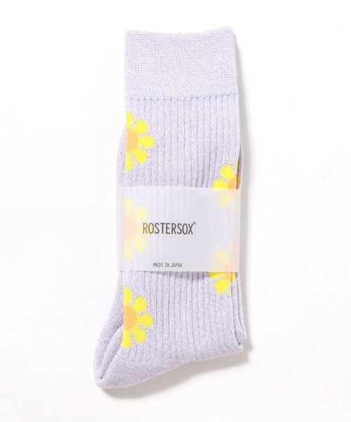 ROSTER SOX(ロスターソックス)の「ROSTER SOX/ロスターソックス PEACE SOCKS 靴下(ソックス/靴下・メンズ・パープル/グリーン/ベージュ・23~25cm/25~27cm)」の2枚目の写真