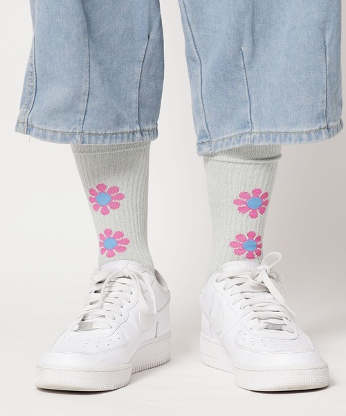 ROSTER SOX(ロスターソックス)の「ROSTER SOX/ロスターソックス PEACE SOCKS 靴下(ソックス/靴下・メンズ・パープル/グリーン/ベージュ・23~25cm/25~27cm)」の7枚目の写真