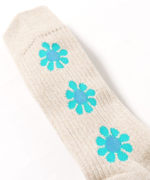 ROSTER SOX(ロスターソックス)の「ROSTER SOX/ロスターソックス PEACE SOCKS 靴下(ソックス/靴下・メンズ・パープル/グリーン/ベージュ・23~25cm/25~27cm)」の8枚目の写真