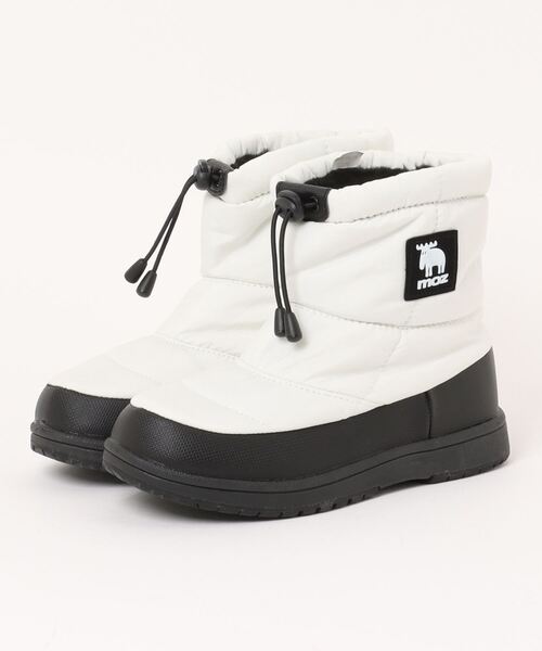 moz（モズ）の「【MOZ】モズ　ダウン調防水ブーツ　MZ-227001（ブーツ・レディース・ブラック系その他/ベージュ/グレー系その他/ブラック/ホワイト/ネイビー/カーキ/レンガ・24.0cm/24.5cm/23.5cm/23.0cm/25.0cm）」の2枚目の写真