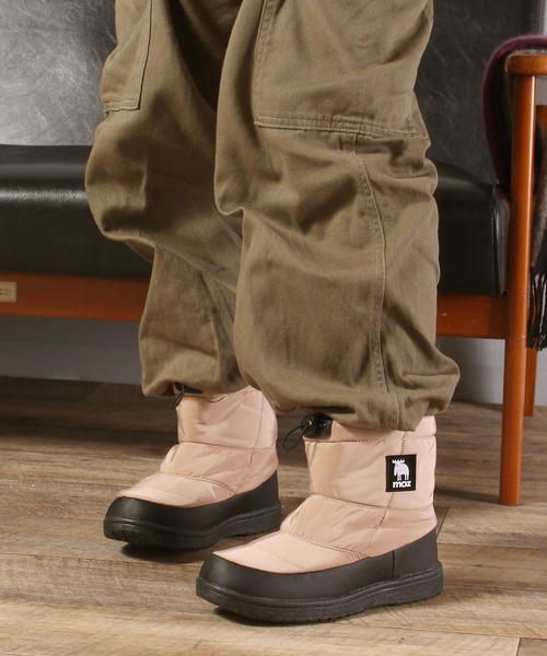 moz（モズ）の「【MOZ】モズ　ダウン調防水ブーツ　MZ-227001（ブーツ・レディース・ブラック系その他/ベージュ/グレー系その他/ブラック/ホワイト/ネイビー/カーキ/レンガ・24.0cm/24.5cm/23.5cm/23.0cm/25.0cm）」の5枚目の写真