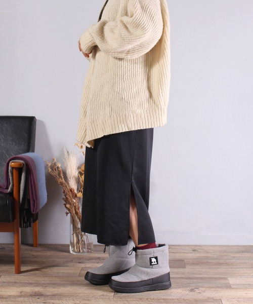 moz（モズ）の「【MOZ】モズ　ダウン調防水ブーツ　MZ-227001（ブーツ・レディース・ブラック系その他/ベージュ/グレー系その他/ブラック/ホワイト/ネイビー/カーキ/レンガ・24.0cm/24.5cm/23.5cm/23.0cm/25.0cm）」の16枚目の写真