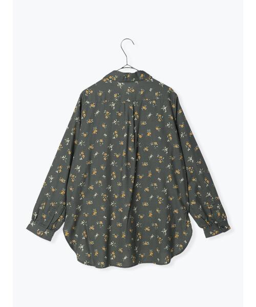 sm2rhythm（サマンサモスモスリズム）の「花柄プリントシャツ（シャツ/ブラウス・レディース・レッド/ブラック/グリーン・ﾌﾘ-）」の5枚目の写真