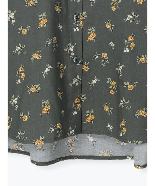 sm2rhythm（サマンサモスモスリズム）の「花柄プリントシャツ（シャツ/ブラウス・レディース・レッド/ブラック/グリーン・ﾌﾘ-）」の8枚目の写真