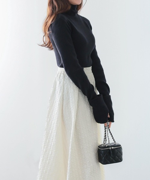 KOBE LETTUCE（コウベレタス）の「キルティングミニチェーンバッグ（ショルダーバッグ・レディース・ブラック/アイボリー/キャメル/レッド・FREE）」の15枚目の写真