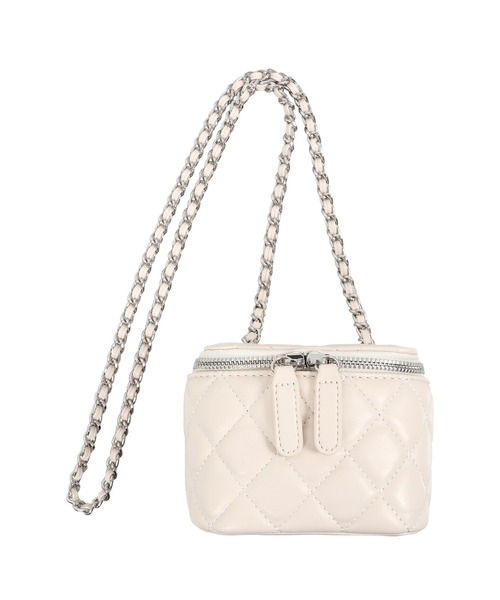 KOBE LETTUCE（コウベレタス）の「キルティングミニチェーンバッグ（ショルダーバッグ・レディース・ブラック/アイボリー/キャメル/レッド・FREE）」の10枚目の写真