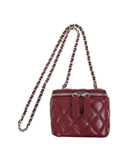 KOBE LETTUCE（コウベレタス）の「キルティングミニチェーンバッグ（ショルダーバッグ・レディース・ブラック/アイボリー/キャメル/レッド・FREE）」の6枚目の写真