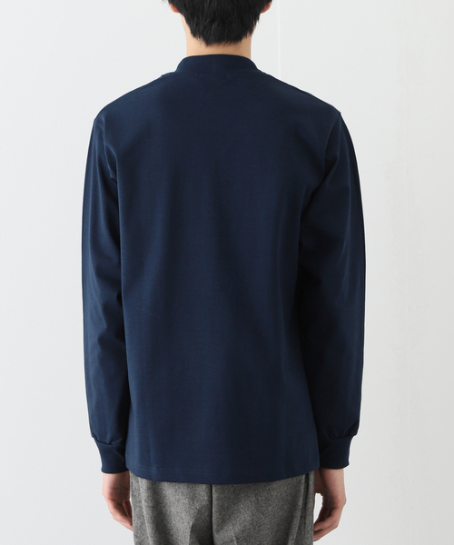 JOURNAL STANDARD(ジャーナルスタンダード)の「【DRESS×JOURNAL STANDARD】別注 JUMBO MOCKNECK L/S(Tシャツ/カットソー・メンズ・ネイビー/ホワイト・LARGE/MEDIUM)」の8枚目の写真