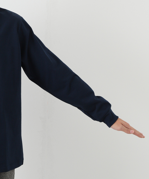 JOURNAL STANDARD(ジャーナルスタンダード)の「【DRESS×JOURNAL STANDARD】別注 JUMBO MOCKNECK L/S(Tシャツ/カットソー・メンズ・ネイビー/ホワイト・LARGE/MEDIUM)」の14枚目の写真