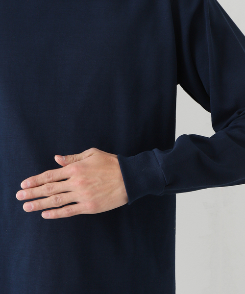 JOURNAL STANDARD(ジャーナルスタンダード)の「【DRESS×JOURNAL STANDARD】別注 JUMBO MOCKNECK L/S(Tシャツ/カットソー・メンズ・ネイビー/ホワイト・LARGE/MEDIUM)」の15枚目の写真