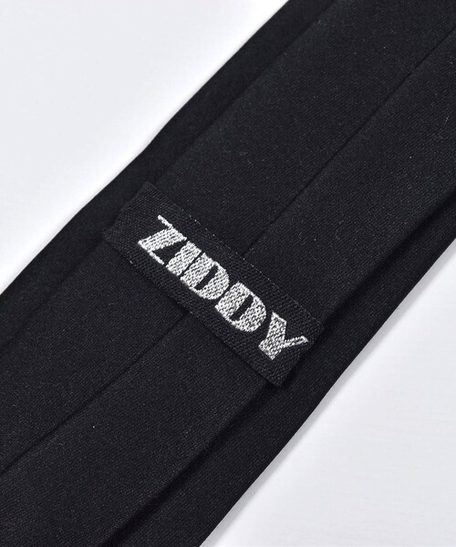 ZIDDY（ジディ）の「【 ニコ☆プチ 掲載 】ビッグ 刺繍 ロゴ 入り サテン ネクタイ（ネクタイ・キッズ・ブラック・ONESIZE）」の17枚目の写真