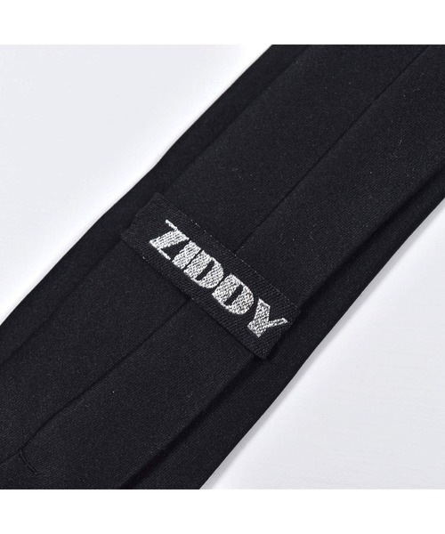 ZIDDY（ジディ）の「【 ニコ☆プチ 掲載 】ビッグ 刺繍 ロゴ 入り サテン ネクタイ（ネクタイ・キッズ・ブラック・ONESIZE）」の12枚目の写真