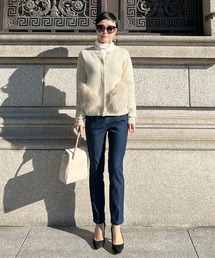 JENNE裏起毛 デニムパンツ