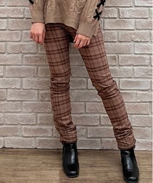 axes femme | ギャザーストレッチスキニー(その他パンツ)