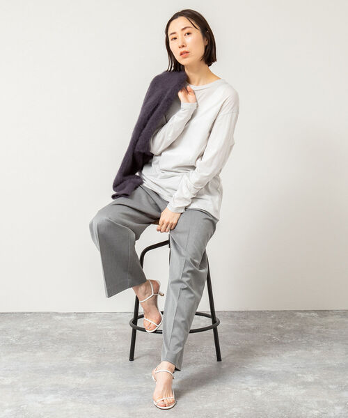 NOLLEY’S(ノーリーズ)の「ウォッシャブル GENTLEMANパンツ(その他パンツ・レディース・グレー/ブラック・36/38)」の13枚目の写真