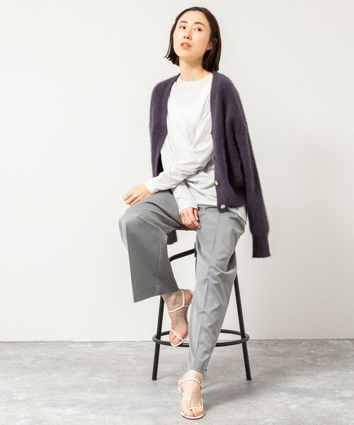 NOLLEY’S(ノーリーズ)の「ウォッシャブル GENTLEMANパンツ(その他パンツ・レディース・グレー/ブラック・36/38)」の5枚目の写真