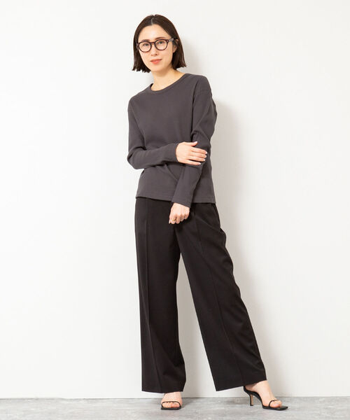 NOLLEY’S(ノーリーズ)の「ウォッシャブル GENTLEMANパンツ(その他パンツ・レディース・グレー/ブラック・36/38)」の19枚目の写真