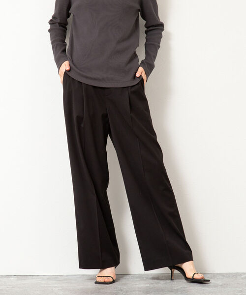 NOLLEY’S(ノーリーズ)の「ウォッシャブル GENTLEMANパンツ(その他パンツ・レディース・グレー/ブラック・36/38)」の8枚目の写真