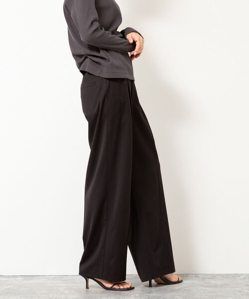 NOLLEY’S(ノーリーズ)の「ウォッシャブル GENTLEMANパンツ(その他パンツ・レディース・グレー/ブラック・36/38)」の14枚目の写真