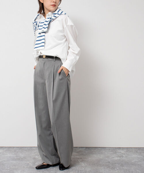 NOLLEY’S(ノーリーズ)の「ウォッシャブル GENTLEMANパンツ(その他パンツ・レディース・グレー/ブラック・36/38)」の17枚目の写真