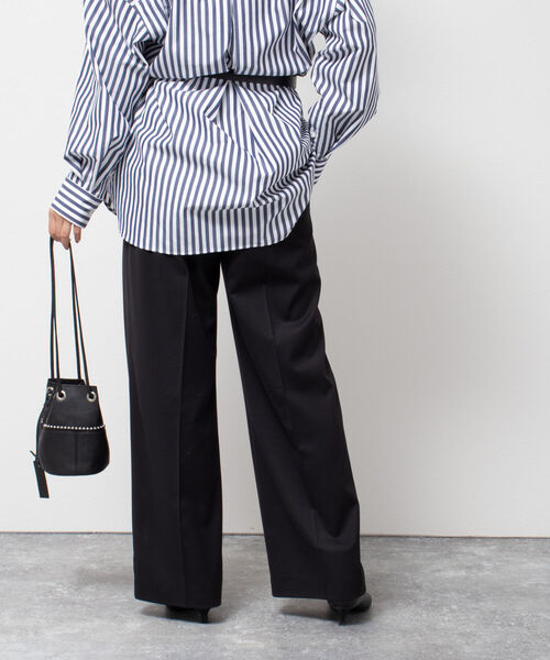 NOLLEY’S(ノーリーズ)の「ウォッシャブル GENTLEMANパンツ(その他パンツ・レディース・グレー/ブラック・36/38)」の12枚目の写真
