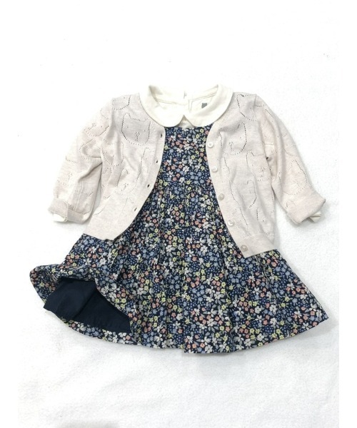GAP（ギャップ）の「フラッタースリーブ フローラルワンピース (ベビー)（ワンピース・キッズ・マルチ・3-6M/6-12M/12-18M/18-24M）」の4枚目の写真