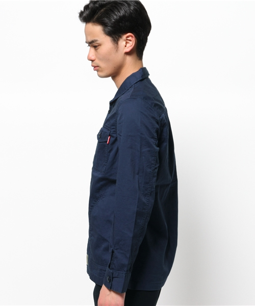 WHO'S WHO gallery（フーズフーギャラリー）の「【Em@//ONE】ミリタリーシャツ（シャツ/ブラウス・メンズ・カーキ/ネイビー・LARGE/MEDIUM）」の4枚目の写真