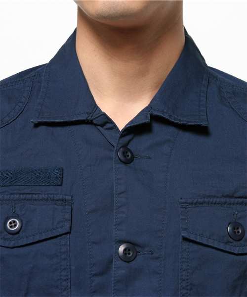 WHO'S WHO gallery（フーズフーギャラリー）の「【Em@//ONE】ミリタリーシャツ（シャツ/ブラウス・メンズ・カーキ/ネイビー・LARGE/MEDIUM）」の6枚目の写真