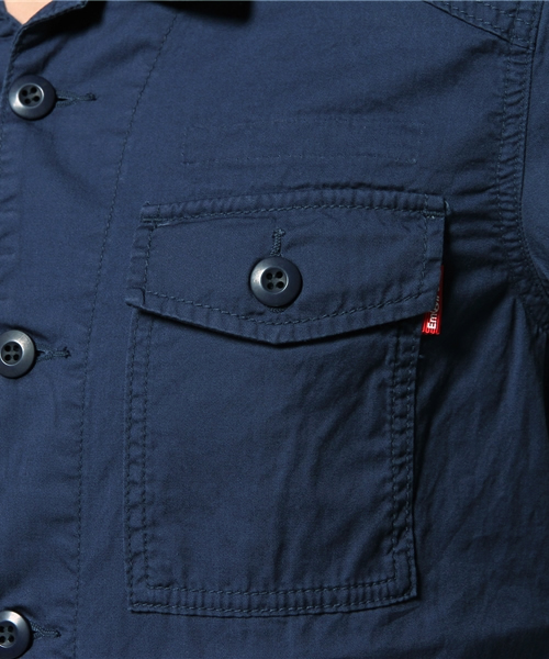 WHO'S WHO gallery（フーズフーギャラリー）の「【Em@//ONE】ミリタリーシャツ（シャツ/ブラウス・メンズ・カーキ/ネイビー・LARGE/MEDIUM）」の9枚目の写真