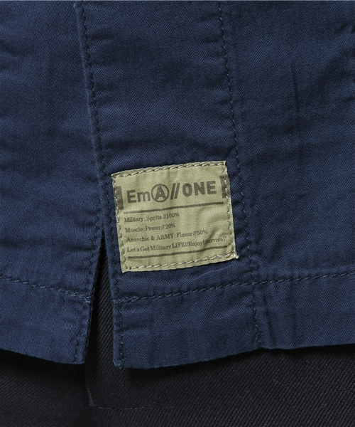 WHO'S WHO gallery（フーズフーギャラリー）の「【Em@//ONE】ミリタリーシャツ（シャツ/ブラウス・メンズ・カーキ/ネイビー・LARGE/MEDIUM）」の12枚目の写真