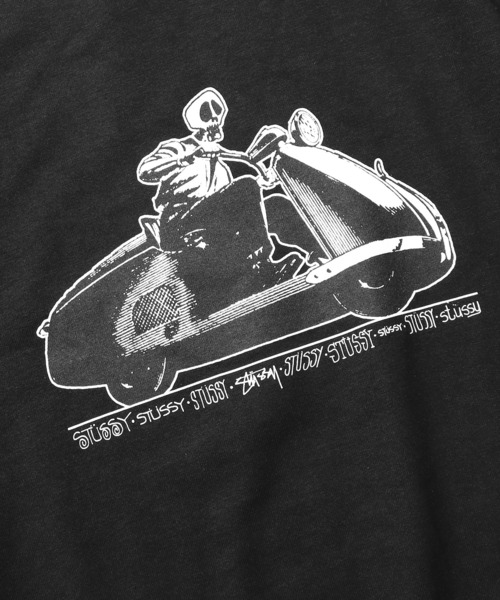 STUSSY(ステューシー)の「STUSSY/ステューシー SKULL SCOOTER TEE 半袖Tシャツ(Tシャツ/カットソー・メンズ・ホワイト/ブラック・S/M/XL/L)」の8枚目の写真