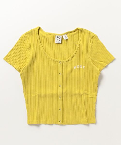 ROXY(ロキシー)の「ROXY/ロキシー RST231637T ムラサキスポーツ別注 ワンポイント 刺繍ロゴ 細身シルエット RST231637T(Tシャツ/カットソー・レディース・ブラック/グリーン/ホワイト・L/M)」の3枚目の写真