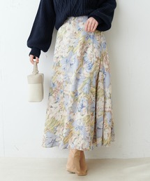 natural couture | アソート柄フレアスカート(スカート)