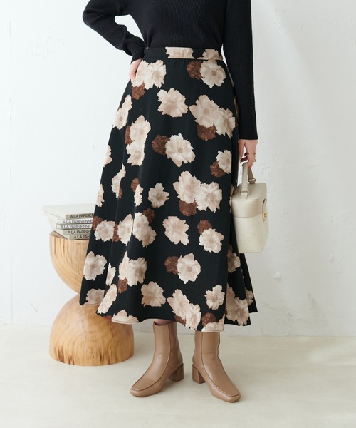 【VANILLA CoUTURE】スカート セール】チュール刺繍切替スカート（スカート）｜natural