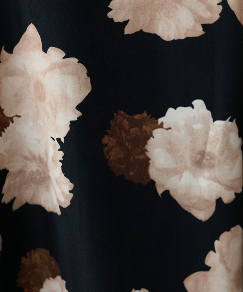 natural couture（ナチュラルクチュール）の「アソート柄フレアスカート（スカート・レディース・イエロー/ブラック/ブルー/ライトベージュ・FREE）」の9枚目の写真