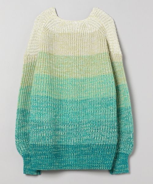 JEANASIS（ジーナシス）の「3GマルチカラーボーダーVカーディガン/186140（カーディガン/ボレロ・レディース・グリーン系その他/オレンジ系その他/マルチ・FREE）」の12枚目の写真