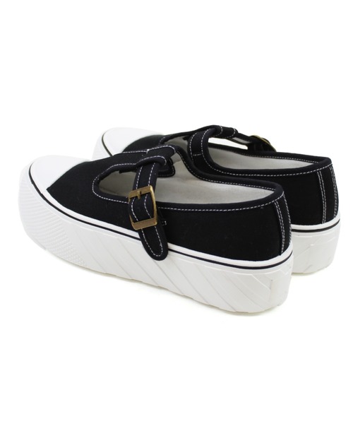 VIVIAN（ヴィヴィアン）の「厚底ローカットＴストラップスニーカー（スニーカー・レディース・ベージュ/ブラック・36/37/38/39/40）」の17枚目の写真