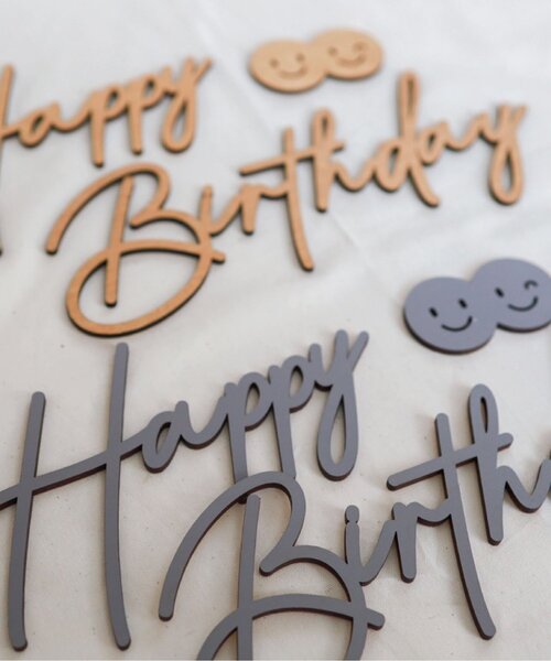 BREEZE(ブリーズ)の「ウッドバナー(Happy Birthday)(コスチューム/パーティーグッズ・キッズ・グレー/ブラウン・FREE)」の10枚目の写真