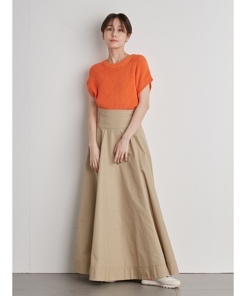 emmi（エミ）の「【emmi atelier】ニット×ボリュームスカートセットアップ（スカート・レディース・アイボリー/オレンジ/グレー・1/0）」の8枚目の写真