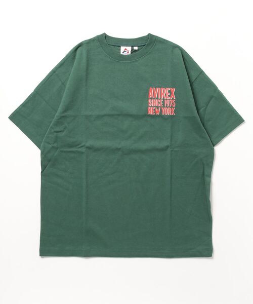 AVIREX(アヴィレックス)の「BIG LOGO CREW NECK T-SHIRT / ビッグロゴ クルーネック Tシャツ / AVIREX / アヴィレックス(Tシャツ/カットソー・メンズ・イエロー/ホワイト/ライトグレー/ロイヤルブルー/グリーン・MEDIUM/LARGE/X-LARGE/XX-LARGE/XL/M/L/2XL)」の4枚目の写真