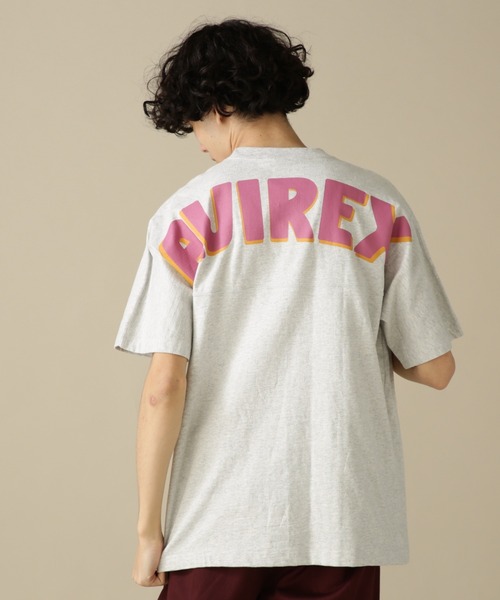 AVIREX(アヴィレックス)の「BIG LOGO CREW NECK T-SHIRT / ビッグロゴ クルーネック Tシャツ / AVIREX / アヴィレックス(Tシャツ/カットソー・メンズ・イエロー/ホワイト/ライトグレー/ロイヤルブルー/グリーン・MEDIUM/LARGE/X-LARGE/XX-LARGE/XL/M/L/2XL)」の3枚目の写真